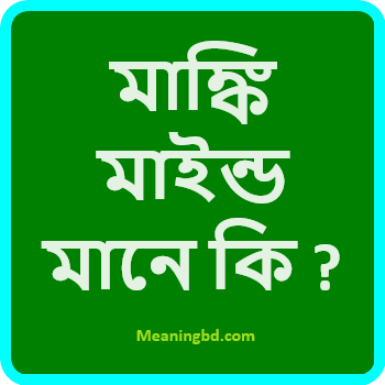 মাঙ্কি মাইন্ড মানে কি