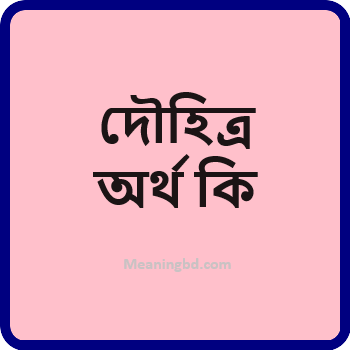 দৌহিত্র অর্থ কি